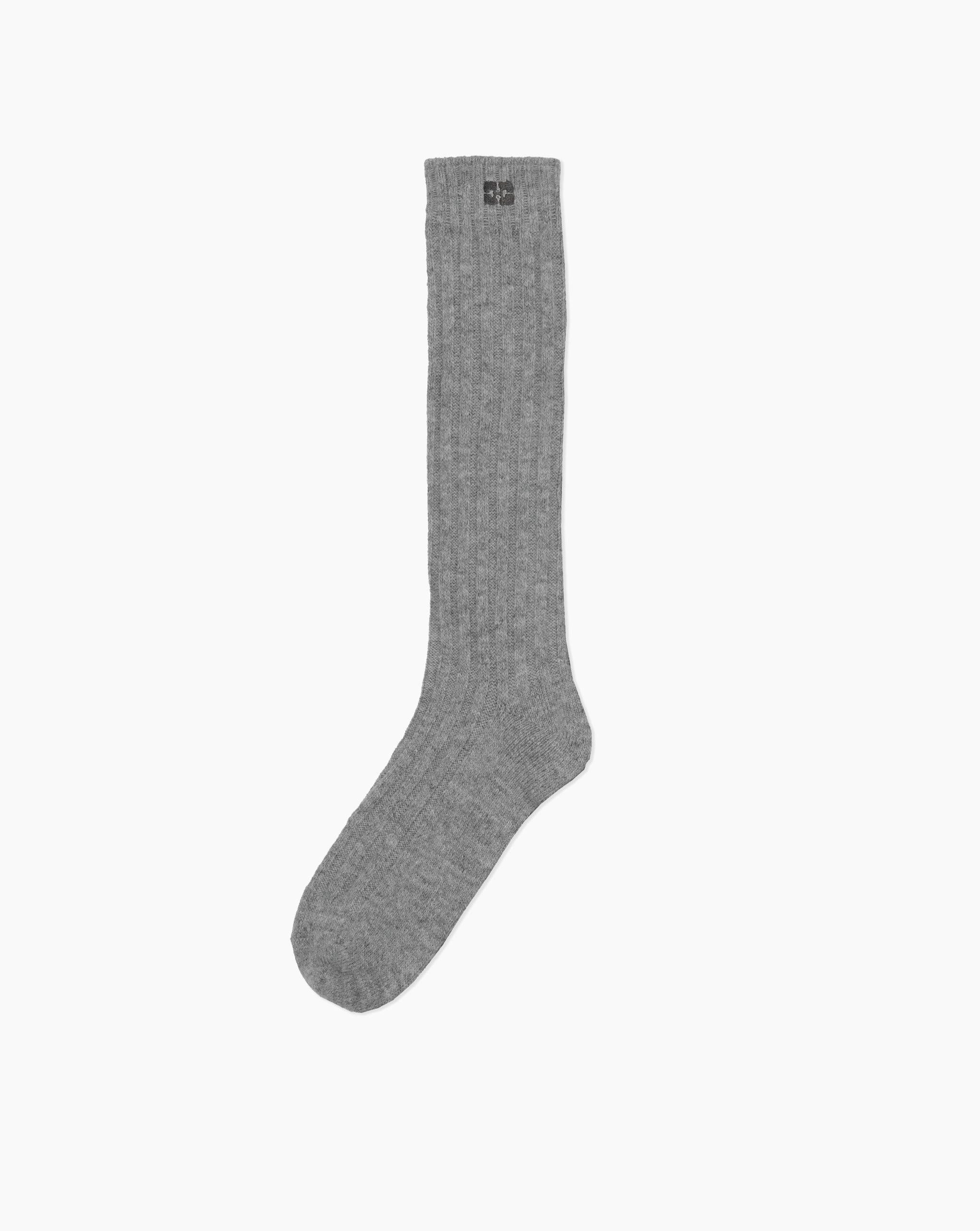 Ribbed Socks Gray