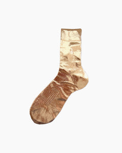 Ribbed Laminated Socks Rosa