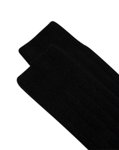 Ribbed Laminated Socks Grey