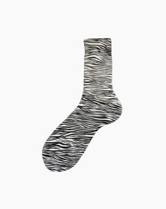 Ribbed Zebra Socks