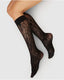 Rosa Lace Knee Tights Black