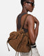 Multipocket Bucket Suede Cognac