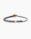 Signature Brain Slider Bracelet Black