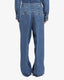 Denim Pleated Trousers