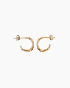 Molded Organic Hoop Gold Small
