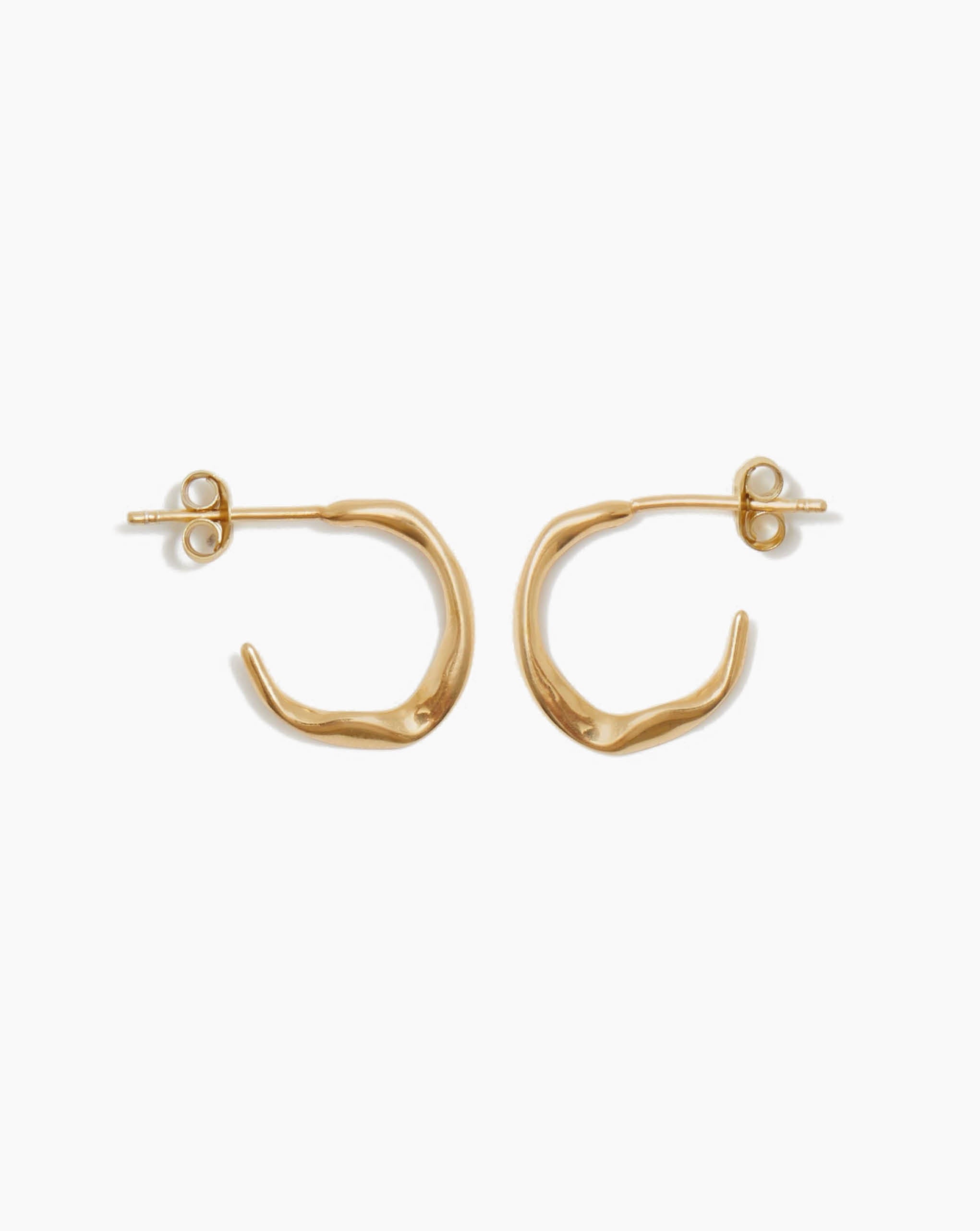Molded Organic Hoop Gold Medium