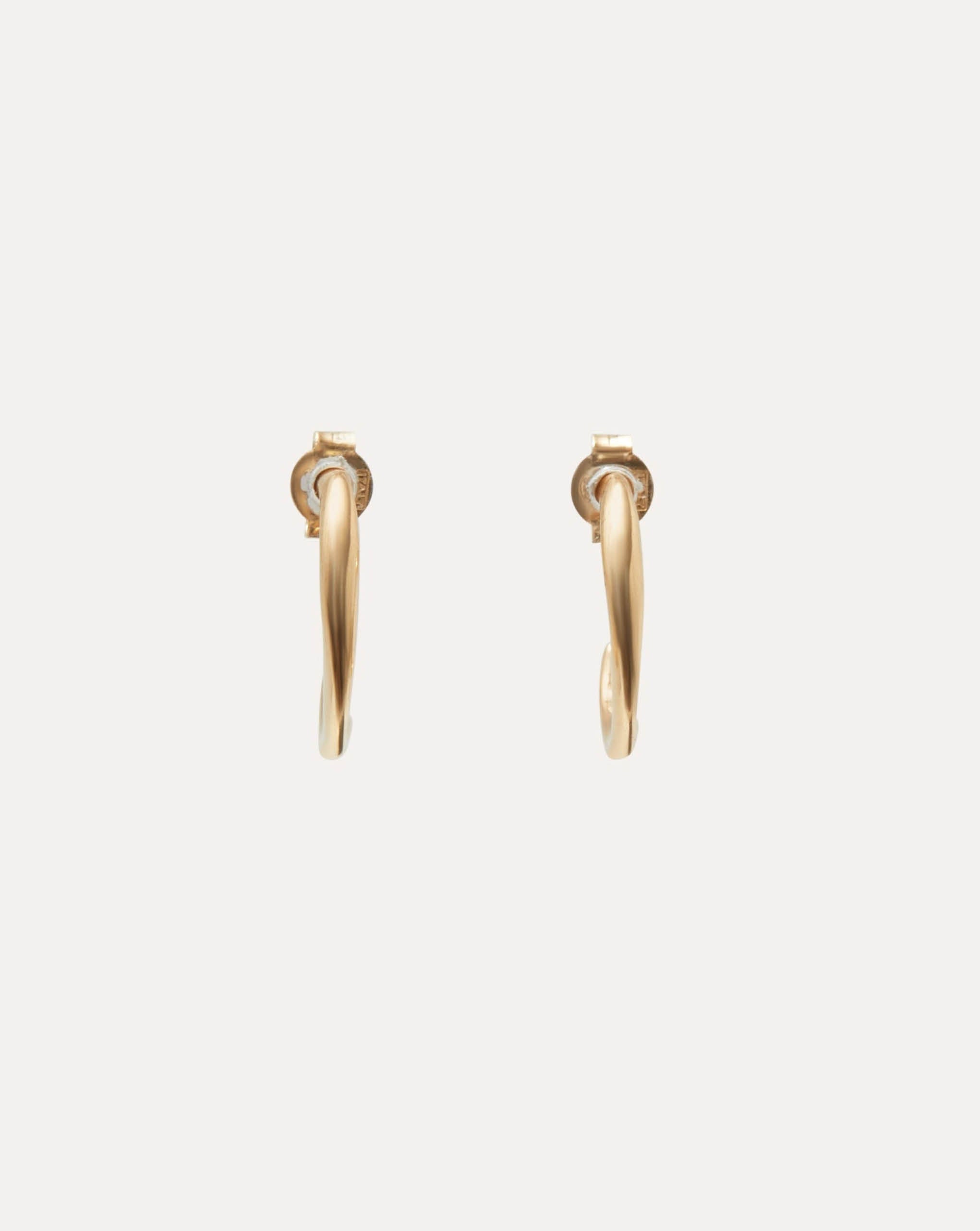 Molded Organic Hoop Gold Medium