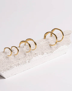 Molded Organic Hoop Gold Small
