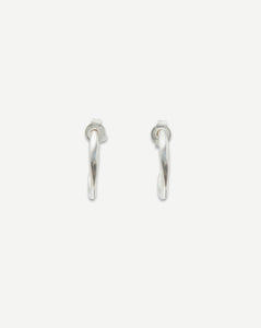 Molded Organic Hoop Silver Small