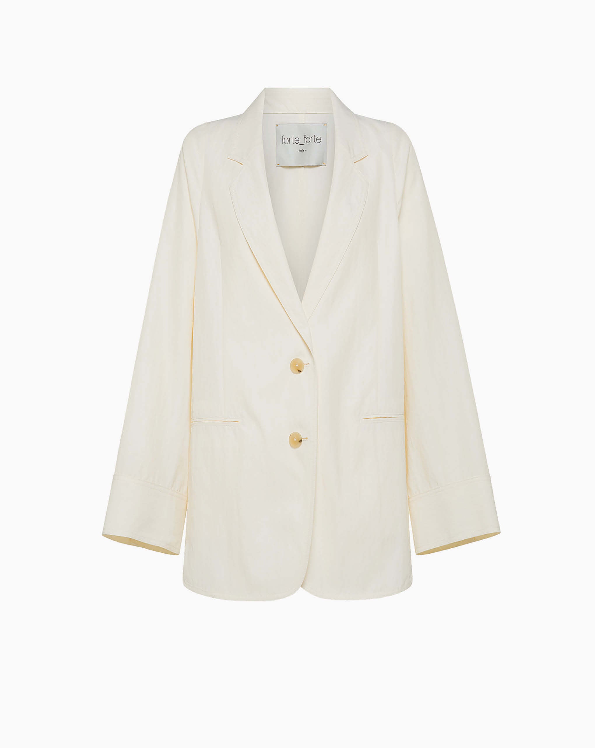 Washed Denim Fitted Blazer