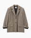 Raw Edged Blazer Brown