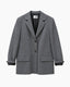 Raw Edged Blazer Grey