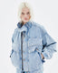 Bree Oversized Denim Bomber