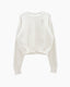 Destroyed Cotton Sweater White