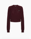 Salita Crewneck Cable Knit Burgundy