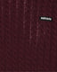 Salita Crewneck Cable Knit Burgundy