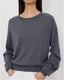 Angus Cashmere Knit Anthracite Melange