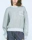 Fluffy Column Chenille Crew Neck