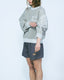 Fluffy Column Chenille Crew Neck