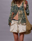 Boyfriend Camo Rose Cardigan