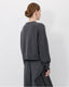 Anzor Boxy Cashmere V Knit Anthracite