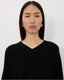Anzor Boxy Cashmere V Knit Black
