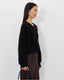 Anzor Boxy Cashmere V Knit Black
