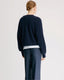 Anzor Boxy Cashmere V Knit Navy