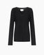 Saya Viscose V Knit Black