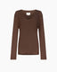 Saya Viscose V Knit Brown