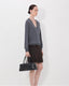 Julio Fine V-Neck Anthracite Melange
