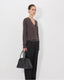 Julio Fine V-Neck Brown Melange