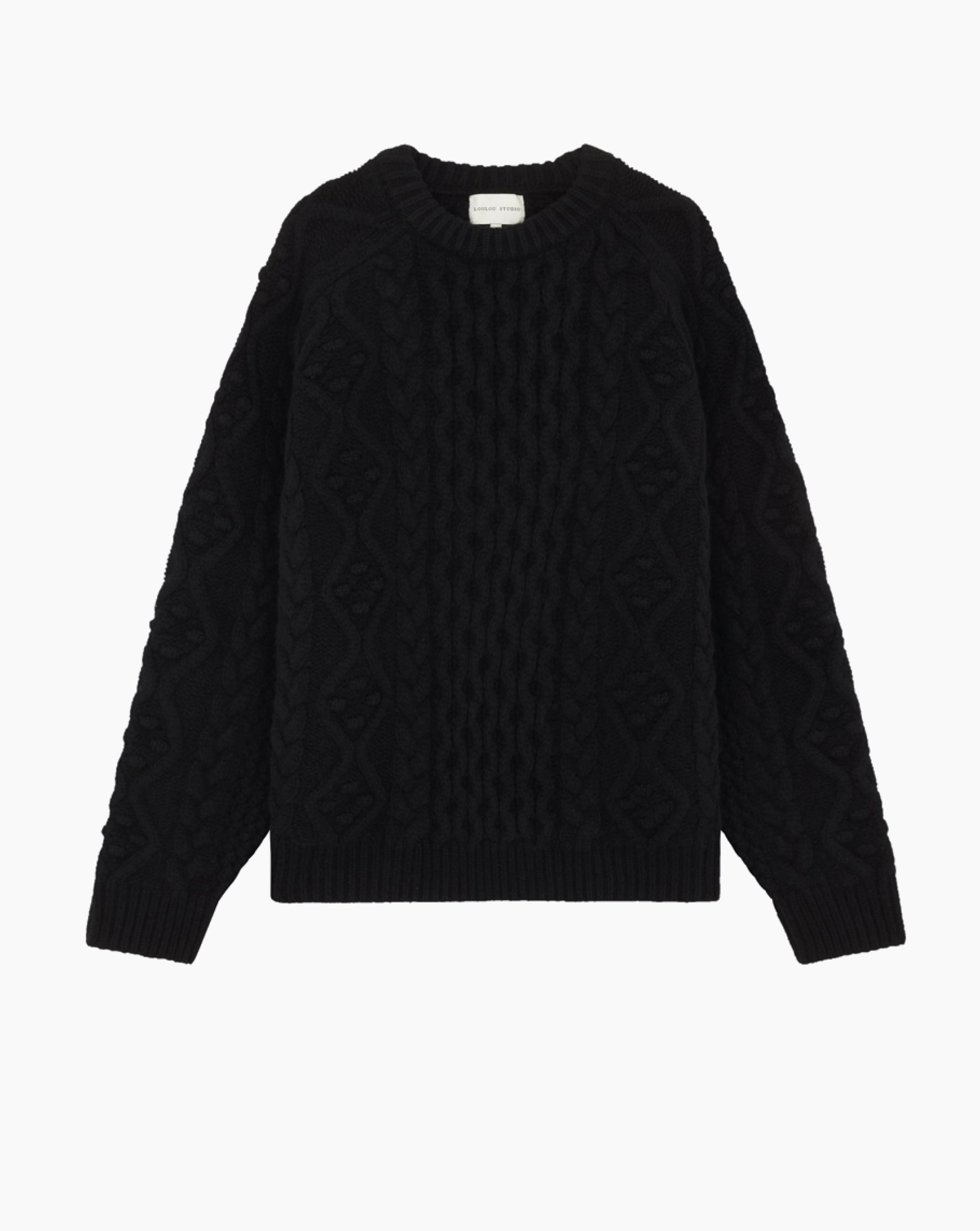 Secas Cable Knit Sweater Black