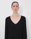 Saya Viscose V Knit Black