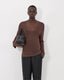 Saya Viscose V Knit Brown