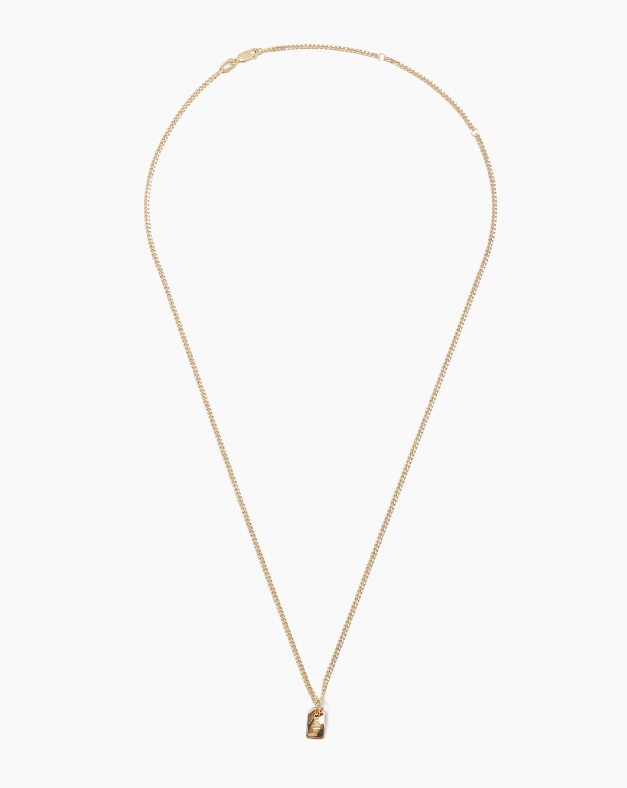 Tag Necklace Gold