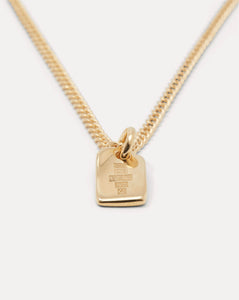 Tag Necklace Gold