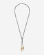 N° 181 Necklace Black Silver Black
