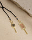 N° 181 Necklace Black Silver Black