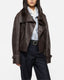 Cropped Leather Trench