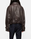 Cropped Leather Trench