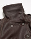 Cropped Leather Trench