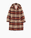 Checkered Hooded Coat