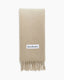 Wool Fringe Scarf Light Beige