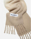 Wool Fringe Scarf Light Beige