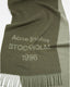 Logo Scarf Olive Green