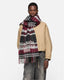 Checked Logo Scarf With Fringe