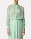 Chic Chiffon Silk Shirt Mint