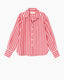 Monroe Shirt Scarlet Stripe