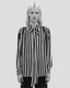 Striped Silk Shirt Red